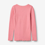 Wheat Main Ribbestrikket T-skjorte L/S Reese T-Shirt 9568 soft pink
