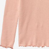 Wheat Main Ribbestrikket T-skjorte L/S Reese T-Shirt 9658 rose cloud