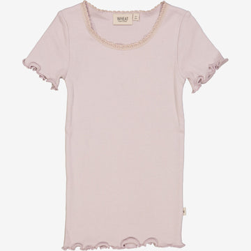 Wheat Main  Rip T-skjorte Blonde SS Jersey Tops and T-Shirts 1354 soft lilac