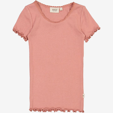 Wheat Main  Rip T-skjorte Blonde SS Jersey Tops and T-Shirts 2021 old rose