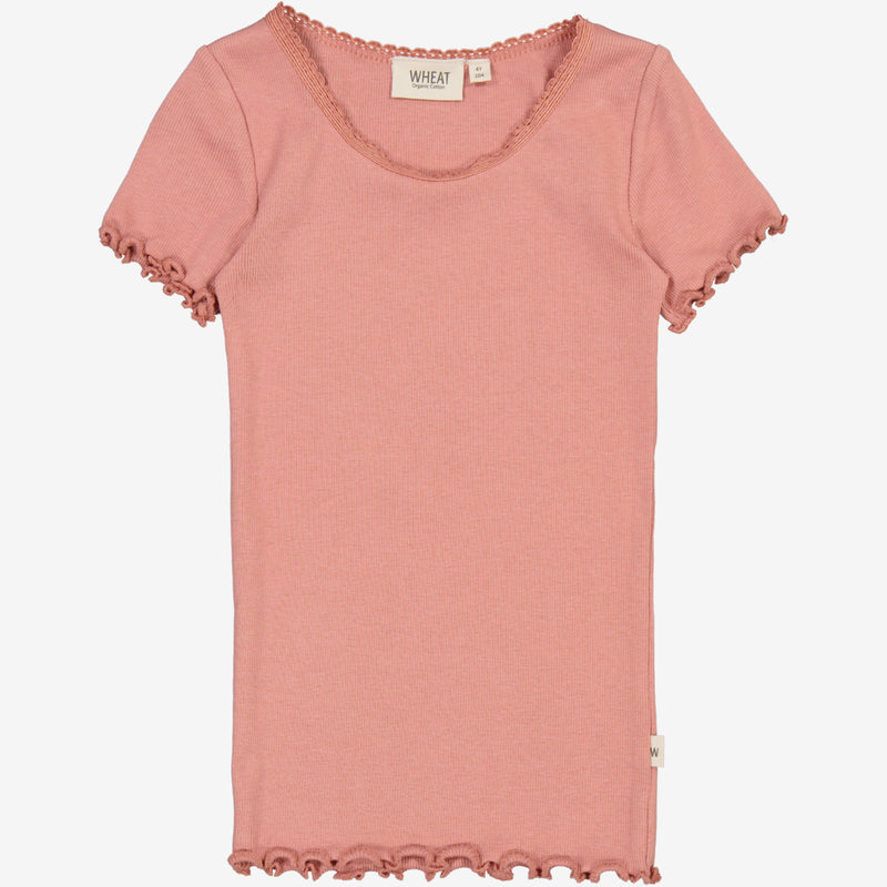 Wheat Main  Rip T-skjorte Blonde SS Jersey Tops and T-Shirts 2021 old rose
