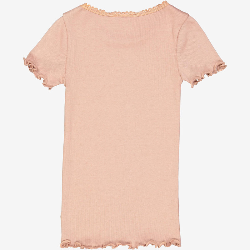 Wheat Main  Rip T-skjorte Blonde SS Jersey Tops and T-Shirts 2031 rose dawn
