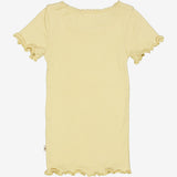 Wheat Rip T-skjorte Blonde SS Jersey Tops and T-Shirts 5106 yellow dream