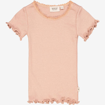 Wheat Main  Rip T-skjorte Blonde SS | Baby Jersey Tops and T-Shirts 2031 rose dawn