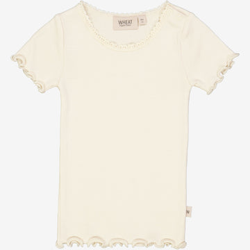 Wheat Main  Rip T-skjorte Blonde SS | Baby Jersey Tops and T-Shirts 3129 eggshell 