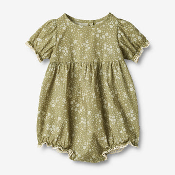 Wheat Main  Romper Vigga Suit 4150 green flowers