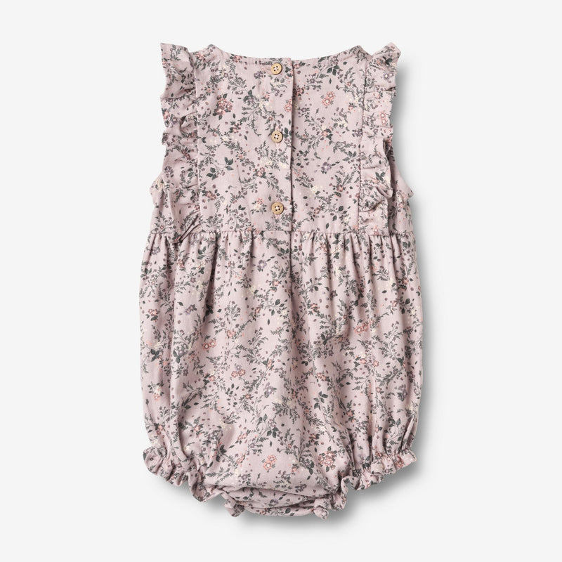 Wheat Main Rompere Emmaline Romper 9559 lilac checked flowers