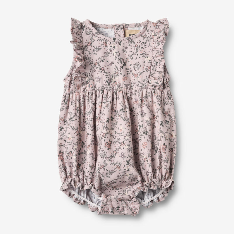 Wheat Main Rompere Emmaline Romper 9559 lilac checked flowers