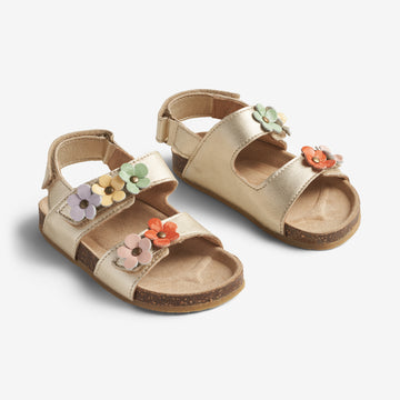 Wheat Footwear Sandal Clare Flower Sandal 0204 light gold