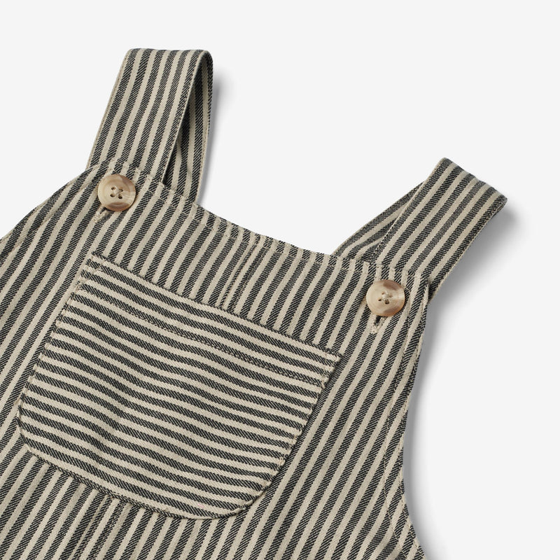 Wheat Main  Selebukser Issey | Baby Trousers 0030 black coal stripe