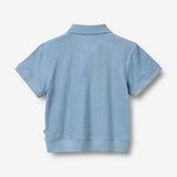 Wheat Main Sett Polo S/S & Shorts Marlo Set 1260 faded denim