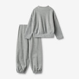Wheat Main Sett Sweatshirt & Bukse Barbro Set 0224 melange grey