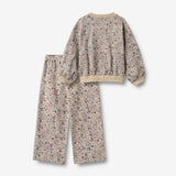 Wheat Main Sett Sweatshirt & Bukser Lia Set 9904 soft sand flowers