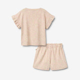 Wheat Main Sett T-skjorte og shorts Ally Set 9422 coral flowers