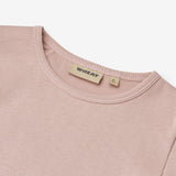 Wheat Main Sett med 2 langermede ribb T-skjorter Ida T-Shirt 3118 eggplant