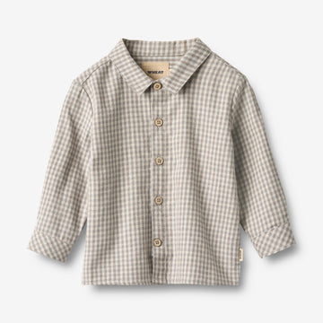 Wheat Main Shirt L/S Oscar Shirt 0104 greybrown check