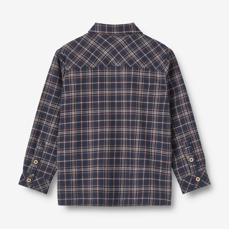 Wheat Main Shirt Oscar Shirts and Blouses 1437 navy check