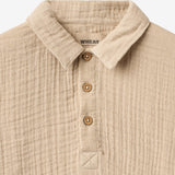 Wheat Main Shirt S/S Svend Shirt 3354 warm sand