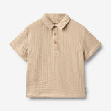 Wheat Main Shirt S/S Svend Shirt 3354 warm sand