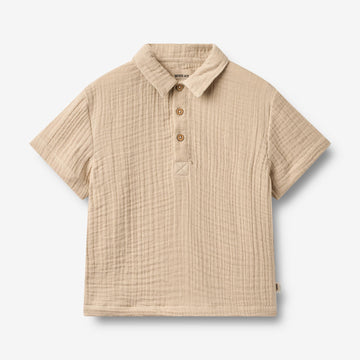 Wheat Main Shirt S/S Svend Shirt 3354 warm sand