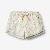 Wheat Main Shorts Inger Shorts 9426 ivory checked flowers