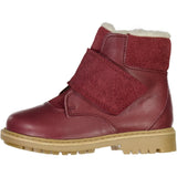 Wheat Footwear Sigge Printet Borrelås Støvel Winter Footwear 2120 berry