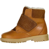 Wheat Footwear Sigge Printet Borrelås Støvel Winter Footwear 9002 cognac