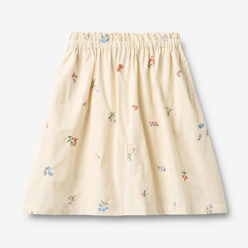 Wheat Main Skjørt Nora Skirt 9644 ivory embroidery flowers