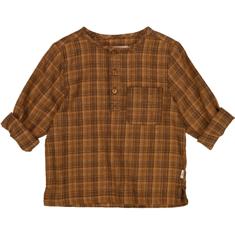 Wheat Main Skjorte Bjørk Shirts and Blouses 3201 walnut