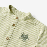 Wheat Main  Skjorte Broderi Willum Shirts and Blouses 4142 green stripe