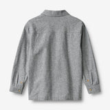 Wheat Main Skjorte L/S Oscar Shirt 9766 dark blue chambray