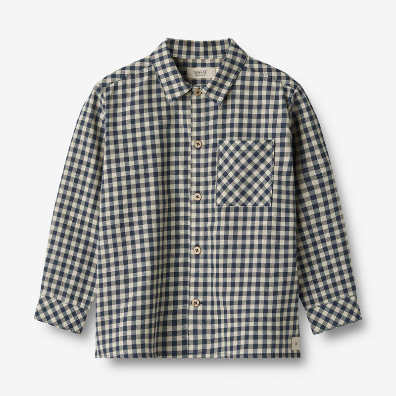 Wheat Main  Skjorte Oscar Shirts and Blouses 1306 blue check