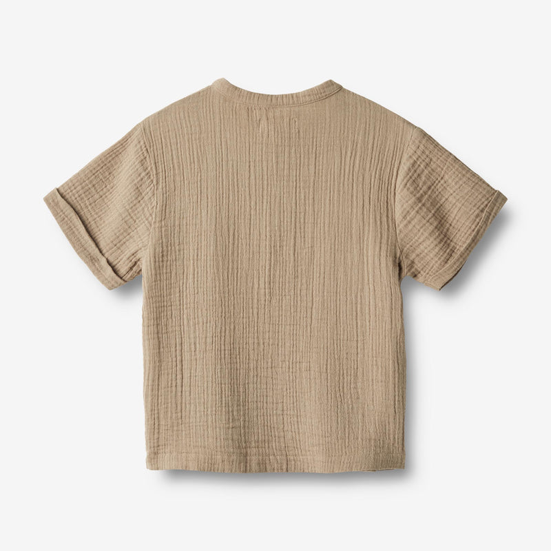 Wheat Main  Skjorte S/S Svend Shirts and Blouses 3239 beige stone