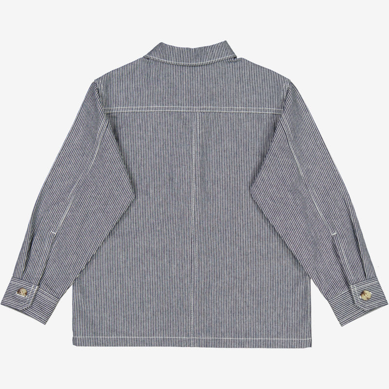 Wheat Main  Skjortejakke Karlo Shirts and Blouses 1197 navy denim stripe
