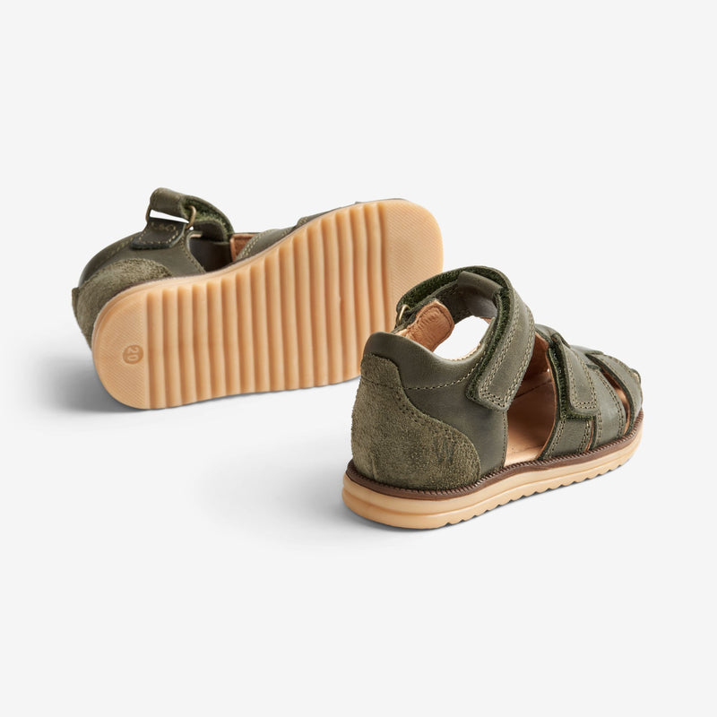 Wheat Footwear  Sky Sandal | Baby Prewalkers 4075 dark green