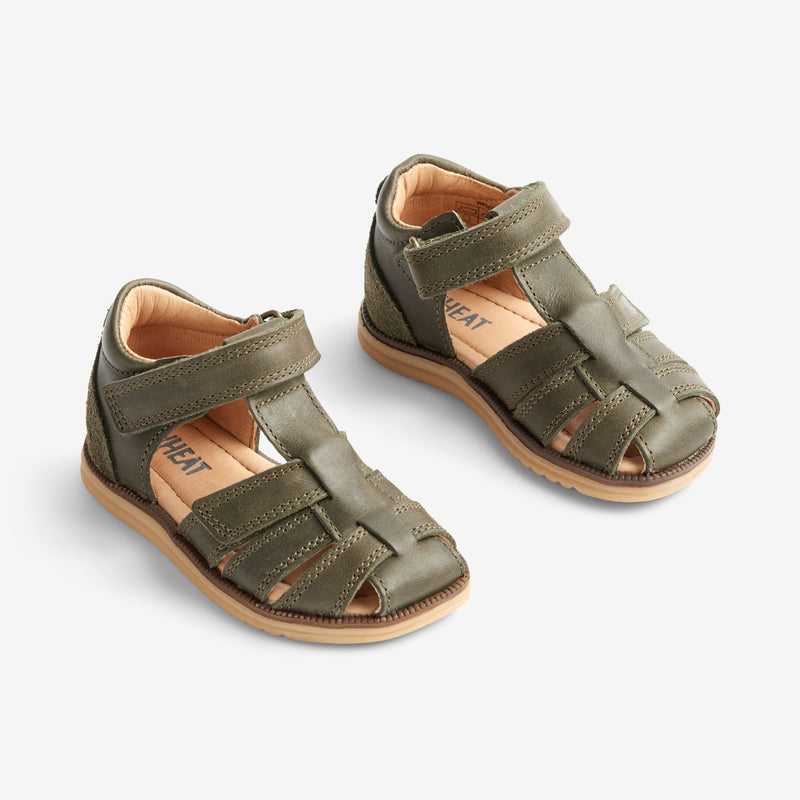 Wheat Footwear  Sky Sandal | Baby Prewalkers 4075 dark green