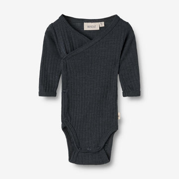 Wheat Wool Slå-om Ull/Silke body Willow Underwear/Bodies 1432 navy