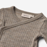 Wheat SMU Slå-om Ull/Silke body Willow Underwear/Bodies 3204 khaki melange