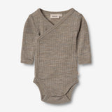 Wheat SMU Slå-om Ull/Silke body Willow Underwear/Bodies 3204 khaki melange