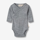 Wheat SMU Slå-om Ull body Willow Underwear/Bodies 0224 melange grey