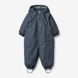 Wheat Outerwear Snødress Adi Outdoor Suit 9534 greyblue letters