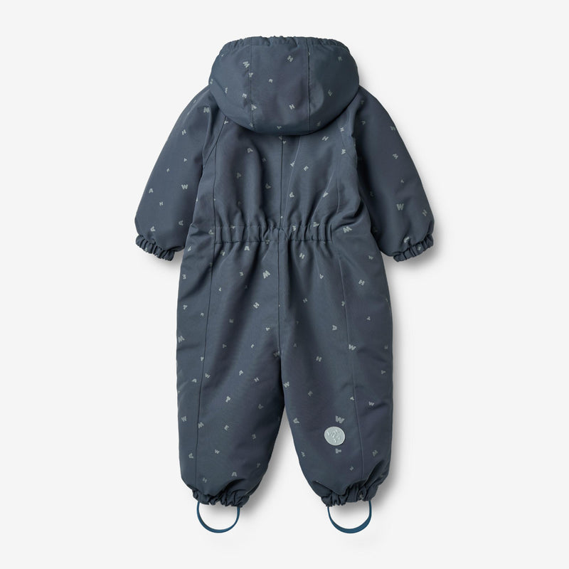 Wheat Outerwear Snødress Adi Outdoor Suit 9534 greyblue letters