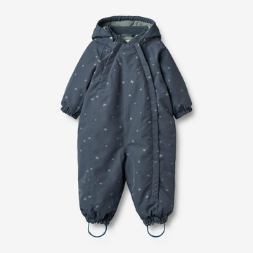 Wheat Outerwear Snødress Adi Outdoor Suit 9534 greyblue letters