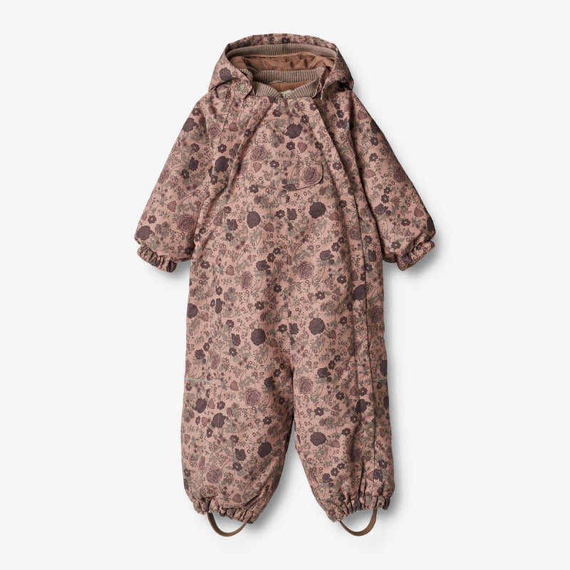 Wheat Outerwear Snødress Adi Tech | Baby Snowsuit 2474 rose dawn flowers