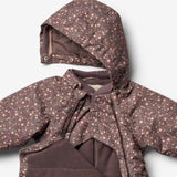 Wheat Outerwear Snødress Adi Tech | Baby Snowsuit 3121 eggplant buttercups