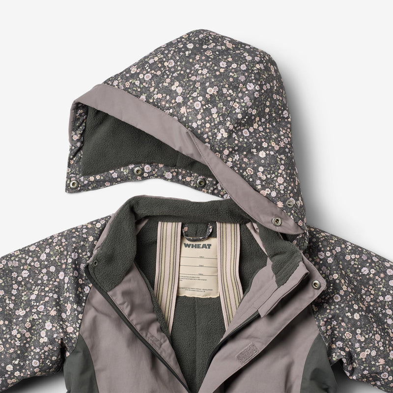 Wheat Outerwear Snødress Kallo Outdoor Suit 9528 black sea open flowers