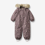 Wheat Outerwear Snødress Nickie Outdoor Suit 9675 plum truffle stars