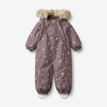 Wheat Outerwear Snødress Nickie Outdoor Suit 9675 plum truffle stars