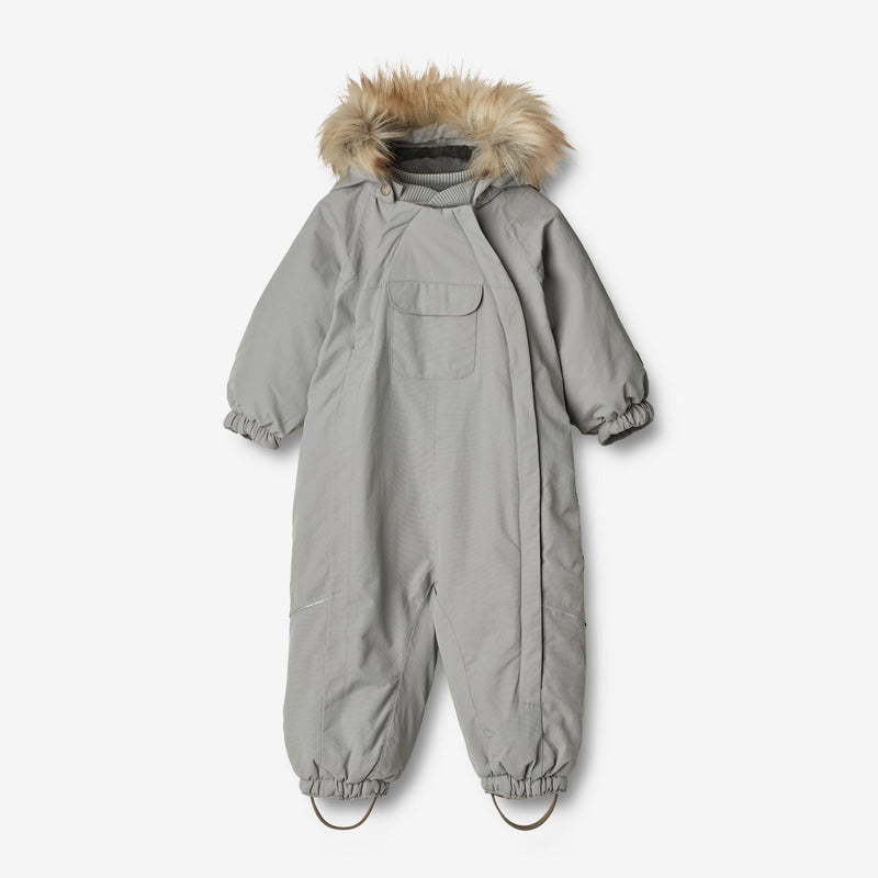 Wheat Outerwear Snødress Nickie Tech | Baby Snowsuit 1111 rainy blue
