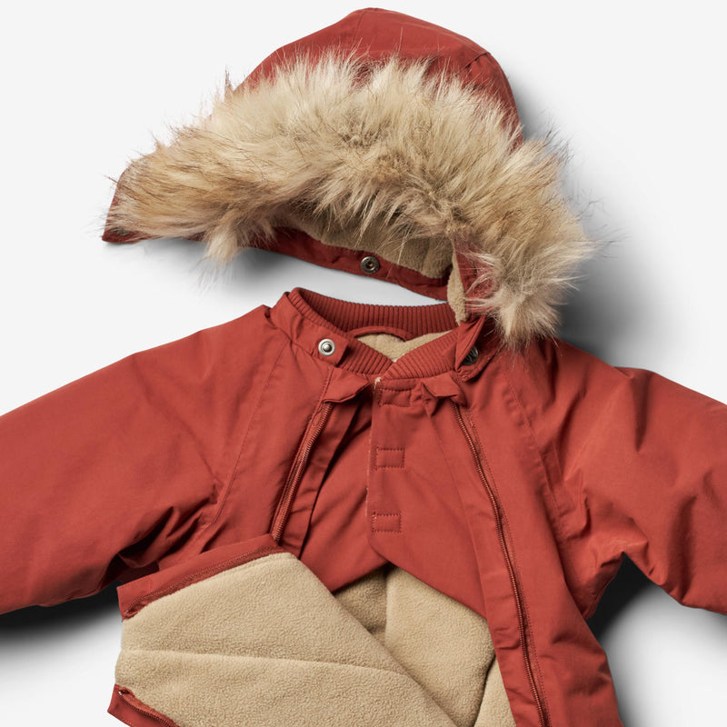 Wheat Outerwear Snødress Nickie Tech | Baby Snowsuit 2072 red